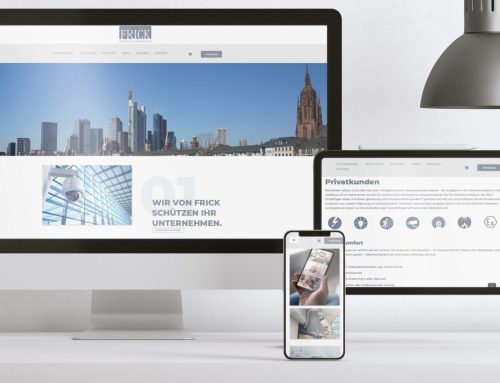 Entwicklung einer Webseite für Frick GmbH